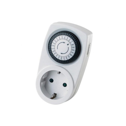 Таймер механический суточный HOROZ TIMER-1, AC 220-240 В, 50/60 Гц, 3500 Вт, 16 А, в розетку, 108-001-0001 - 1