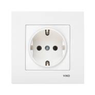 Розетка із заземленням VIKO KARRE, 90960008, біла