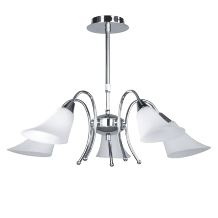 Люстра SPOTLIGHT OSLO 5100528, 5xE14х60W, D 76 см, Н 37-53 мм - 1