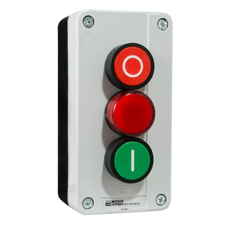 Пост "Старт-Стоп-сигнал" трехместный АСКО-УКРЕМ XAL-B373, A0140020009