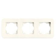 Рамка потрійна горизонтальна VIKO Rollina, 90481053, крем