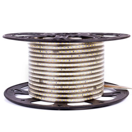 Светодиодная лента белая 220V smd2835 120led/m 6W/м IP65 AVT 