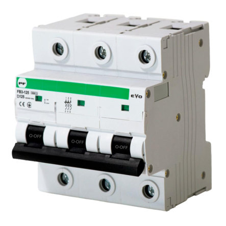 Автоматичний вимикач Promfactor EVO АВ2000, FB3-125, 3P, 125A, D 10kА, 400, FB3D3125 - 1