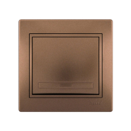 Вимикач Lezard MIRA одноклавішний, світло-коричневий перламутровий, 701-3131-100