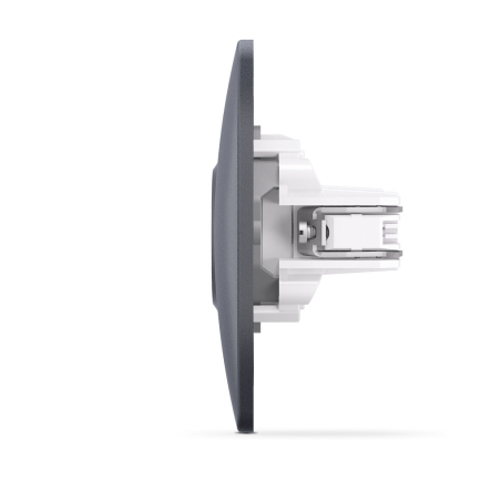 Розетка VIDEX BINERA, SAT одинарна супутникова, чорний графіт, VF-BNSK1SATE-BG - 6