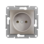 Розетка без заземления Schneider Electric ASFORA, бронза, ЕРН3000169