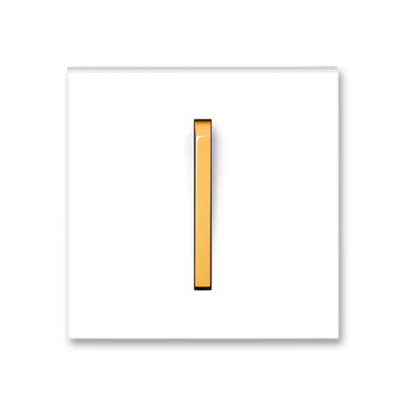 Клавиша одинарная белый/оранжевый лед Neo - 1