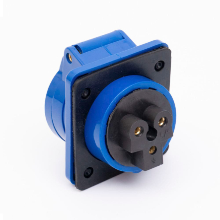Розетка стационарная TAKEL 413, 16А, 220В, 2P+E, IP44, внутришняя, 503204