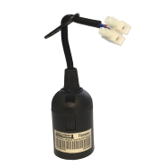 Патрон підвісний зі шнуром пластик Е27, чорний, TNSy, 5000856