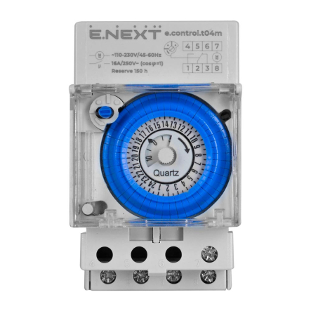 Реле времени электромеханическое E.NEXT e.control.t04m, i0310036