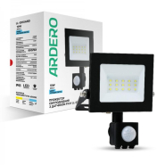 Прожектор світлодіодний з датчиком ARDERO LL-2010ARD 10W, 6500K, IP65