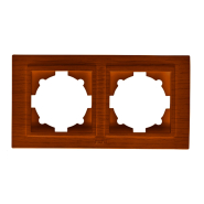 Рамка EL-BI Zena двойная, вишня, 500-012800-226