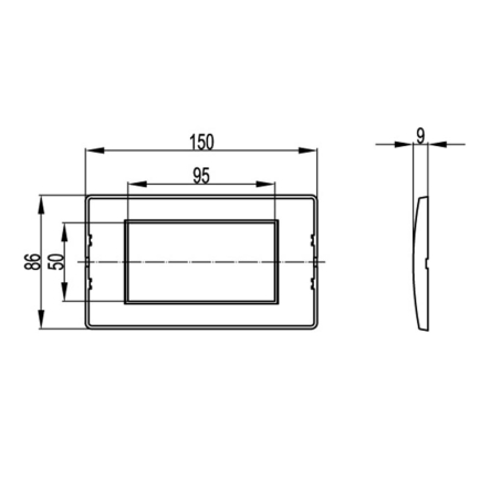 Рамка на 4 модуля, Brava, ДКС, 75011W, белая, RAL9010