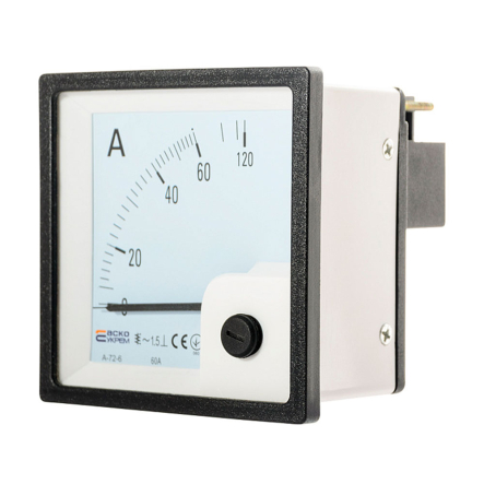Амперметр прям. вкл. АСКО-УКРЕМ 60А AС 72х72 (A-72-6), A0190010062