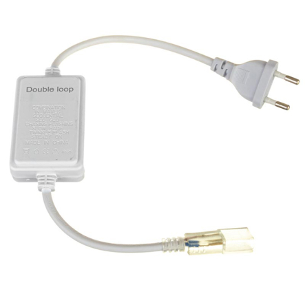 Адаптер питания для RGBY светодиодной ленты 6mm+коннектор 2pin 220V 48-2835 - 1