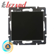 Выключатель Lezard RAIN одноклавишный, Антрацит, механизм, 703-4288-100