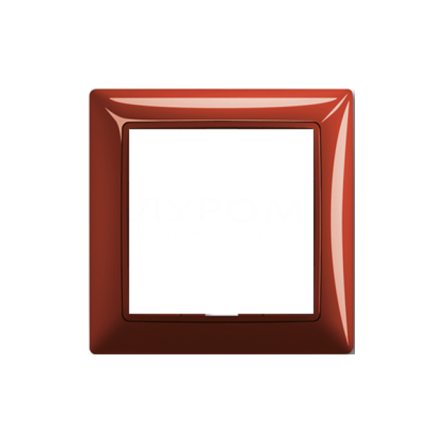 Рамка одинарная АBB Basic 55, 2511-97-507, красный фойер - 1