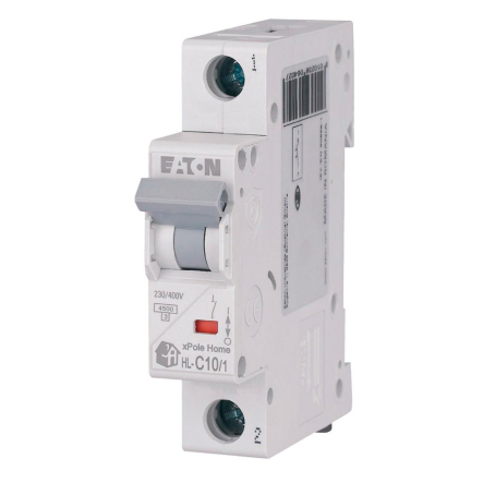 Автоматический выключатель EATON, HL-С10/1, 1P, 10А, 4.5kA, 194729 - 1