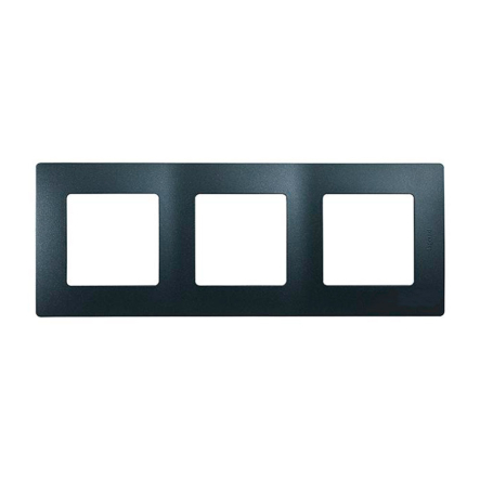 Рамка 3 поста Legrand Etika, 672583, антрацит - 1