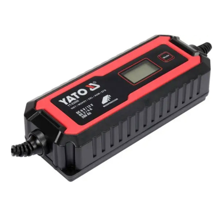 Зарядное устройство сетевое с LCD дисплеем YATO YT-83001, 6/12 В, 5-200 Аh, 8А