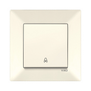 Кнопка звонка VIKO Meridian, 90970206-WH, крем