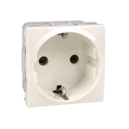 Розетка с заземлением и шторками слонова кістка Schneider Electric Uniсa MGU3.037.25