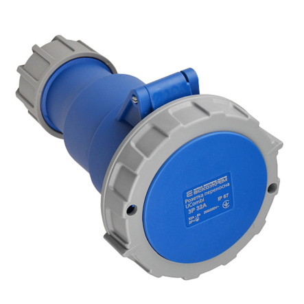 Розетка переносная АСКО-УКРЕМ UCombi 223 ГП 32А, 3P, IP 67, A0080010121 - 1