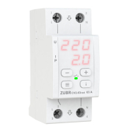Реле напряжения ZUBR CV2-63 red, с контролем тока, однофазное