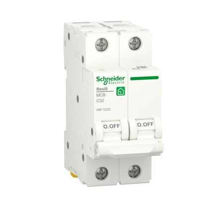 Автоматический выключатель Schneider Electric R9F12232 RESI9, 6кА, 2P, 32A, C - 1