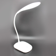 Настільна лампа акумуляторна LEDium 3W USB 800mAh біла