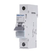 Автоматичний вимикач HAGER MCN163, 1P, 63A, С 6kA, 1M