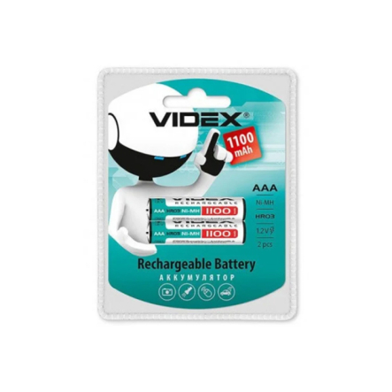 Акумулятор VIDEX R03, AAA, 1100 мАч, Ni-Mh, 23337 - 1