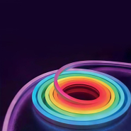 Стрічка неонова LED HOROZ CAPITAL-5 RGB, 5W/м, 220V/5V, IP65, 39х39, 30 led/м, 5м