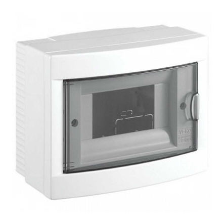 Щиток пластиковый VIKO накладной, 6 модулей, прозрачная крышка, 90912106 - 1