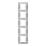 Рамка 5 постів вертикальна Schneider Electric Sedna, алюміній, SDN5801560