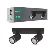 Світильник накладний поворотний ARDERO ML316-2, MR16/G5.3, 250х70х135мм, чорний, 8058