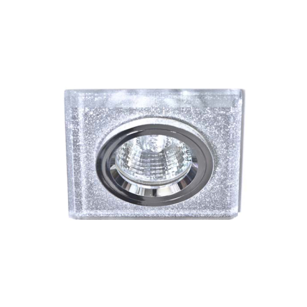 Світильник точковий Feron 8170-2, MR16, GU5.3, 50W, мерехтливе срібло/срібло - 1