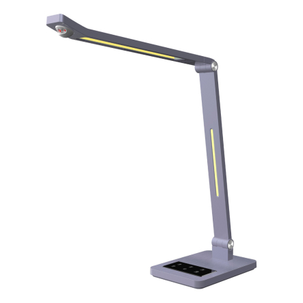 Настільна лампа VIOLUX HILTON 10W 600Lm 3000-6500K сіра металік, 530601 - 1