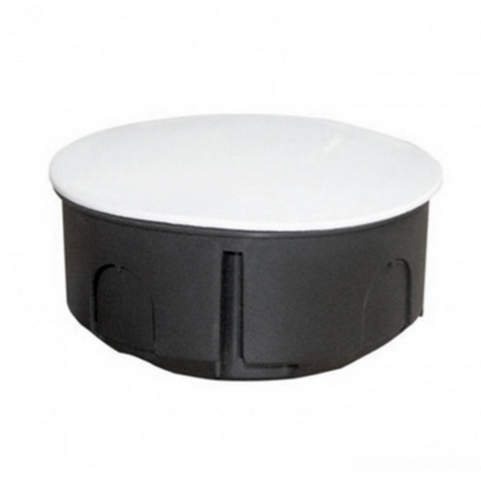 Коробка распределительная под гипс d 70 мм, с крышкой - 1