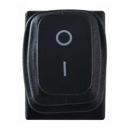 Переключатель 1 клав. черный влагозащищенный KCD1-2-101W B/B, АСКО-УКРЕМ, A0140040057 - 2