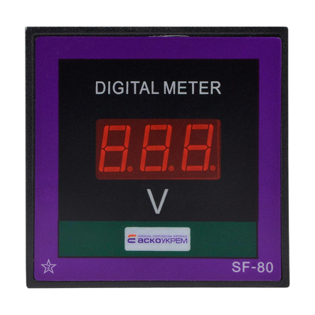 Вольтметр цифровой АСКО-УКРЕМ ЦВ-8 LB, 80-500В, АС 80х80, A0190010126 - 1