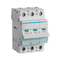 Выключатель нагрузки Hager SBN340, 3-полюсний 40А/400В, 3м