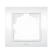 Рамка EL-BI Zena одинарная, белая, 608-010200-271