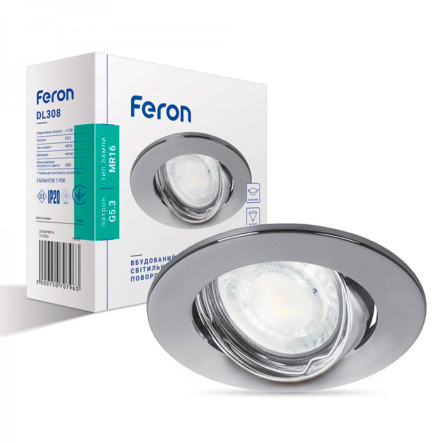 Светильник точечный Feron DL308, MR-16, G5.3, хром, 81 - 1