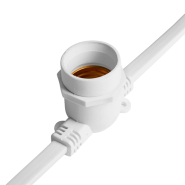 Гирлянда Белт-лайт FERON CL50- 8, IP65, 230V, 10хЕ27, шаг 50 см, 8 м + 3 м шнур, белый, 6494