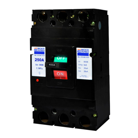 Автоматический выключатель АСКО-УКРЕМ ВА-2004N/400, 400 В, 3 P, 250 A, A0010040072