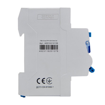 Устройство защитного отключения АСКО-УКРЕМ UTrust 3P+N 25А, 30mА АС, A0010210139