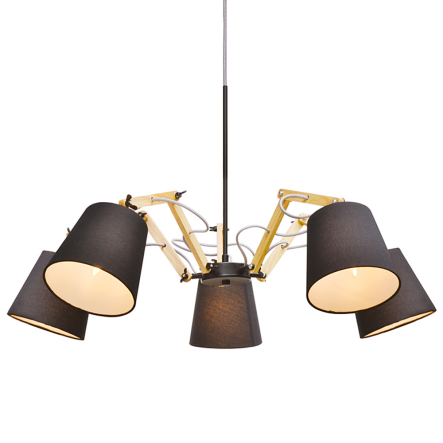 Люстра ARTE Lamp Pinoccio A5700LM-5BK, 5x40W, E14 - 1