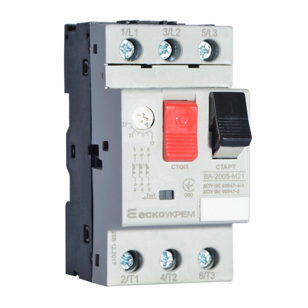 Автоматический выключатель защиты двигателя АСКО-УКРЕМ ВА-2005 М21, 17-23А, A0010050009
