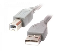 Кабель USB2.0 A-папа/B-папа, серый, 1.8 м, премиум Cablexpert CCP-USB2-AMBM-6G - 1